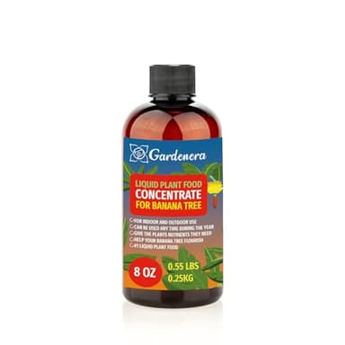 Gardenera Plant Growth Superfood for BANANA Trees with 18 Essential Vitamins & Minerals - Organic Plant Food Fertilizer - Micro-Fungi and Bio-Organisms for BANANA Plant Care & Growth Enhancement - 8oz