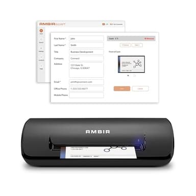 Ambir ImageScan Pro 687-BCS Duplex Card Scanner with AmbirScan Business Card for Windows PC and MAC