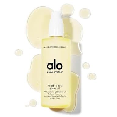 Alo Head-to-Toe Glow Oil | Glow-Boosting Natural Dry Body Oil | Jojoba, Amla, Aloe & Vitamin E | Hydrates & Nourishes Skin | Citrus Scent | 3.2 Oz