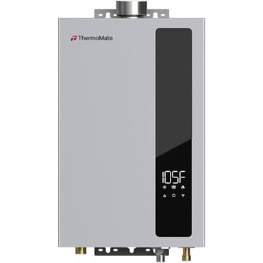 ThermoMate CZ422LP, Propane Tankless Water Heater, Up to 5 GPM 113,000 BTU, High Efficiency Instant Hot Water for Whole House Use, Indoor Residential on Demand Water Heater with Multi-Point Heating