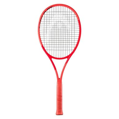 HEAD Radical MP Tennis Racquet - Strung Mid Tension with Velocity 16 Gauge - 4 3/8