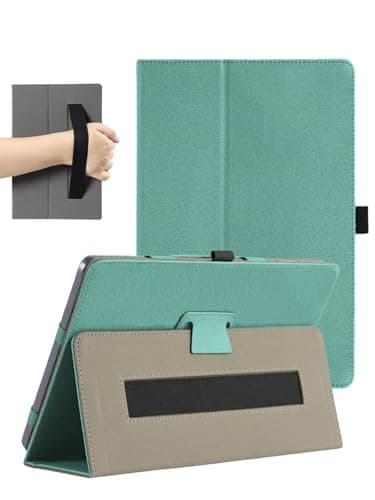 Case for Wacom MovinkPad Pro 14 Inch Android Mobile Drawing Tablet, FJIASTB PU Leather Folding Cover with Pen Holder and Wrist Strap, Business Travel Portable (Green)
