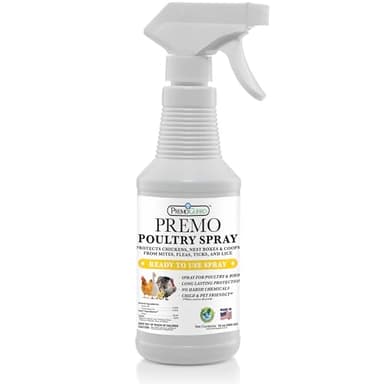 Premo Guard Poultry Spray - 16 oz - Kill Scaly Leg, Mites, Fleas, Lice, & Other Pest on Chickens and in Coops - Natural Plant Based Oils for Control, & Prevention - Family Safe with No Egg Withdrawl