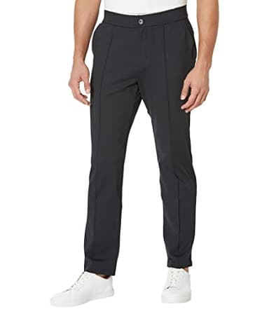 Skechers Men's GO Walk Slip Ins Stretchable Straight Leg Pintuck Zip Fly Pants