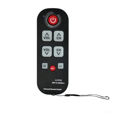 Universal-Big Button TV Remote for Seniors, User-Friendly Auto Search Learning Functions for Major TV Brands, Dementia Friendly