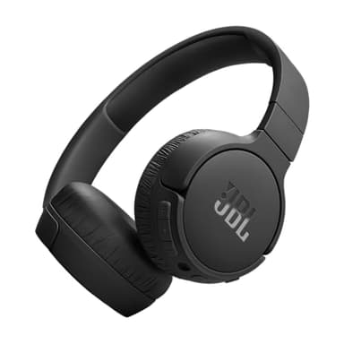 JBL Tune 670NC - Adaptive Noise Cancelling with Smart Ambient Wireless On-Ear Headphones, Up to 70H Battery Life with Speed Charge, Lightweight, Comfortable and Foldable Design (Black) (Renewed)