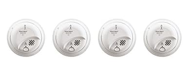First Alert BRK SC-9120B xrHsEW Hardwired Smoke and Carbon Monoxide Alarm with Battery Backup, 4 Units