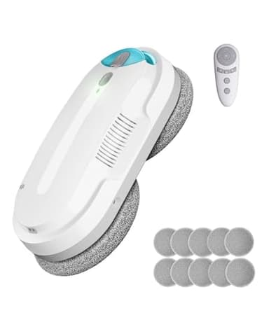 HIXZAP Smart Window Cleaning Robot with bidirectional ultrasonic Spray & 85ml Tank - Automatic Edge Detection, 2400-3200pa Strong Suction, Anti-Drop Protection for Effortless Cleaning