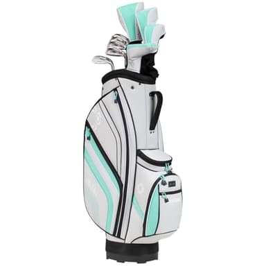 Cleveland Golf Women's Bloom Complete Golf Club Package Set, Grey/Blue, Right Hand