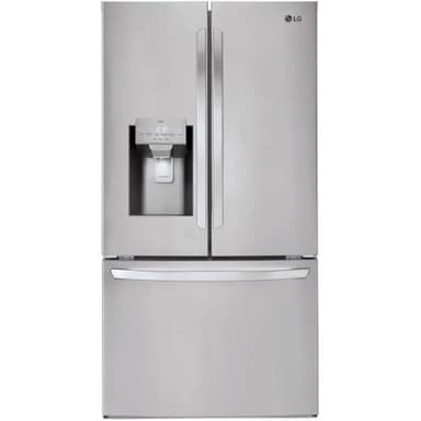 LG 36 Inch Smart French Door Refrigerator with 28 cu.ft. Capacity, WiFi Enabled, ThinQ Technology, Slim SpacePlus® Ice System, PrintProof™ Stainless Steel
