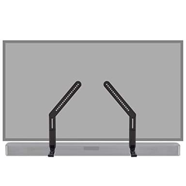 ECHOGEAR Sound Bar Mounting Brackets for TVs - Adjust Height & Depth for Maximum Compatibility Between Your TV & Soundbar - Works with with LG, Vizio, Bose, Dolby Atmos Speakers & More