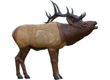Rinehart 1/3 Scale Woodland Elk 3D Archery Target | Scaled Elk with Replaceable Vital Insert | Broadhead & Field Point Compatible | Self-Healing Foam | Made in USA