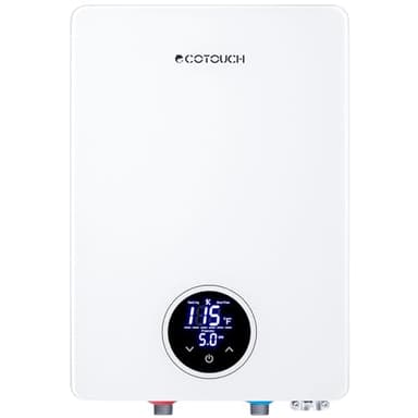 Electric Tankless Water Heater, ECOTOUCH 27kW on Demand Hot Water Heater Electric 240V Instant Tankless Hot Water Heaters Point of Use with ETL Certificated Self-Modulating ECO270S