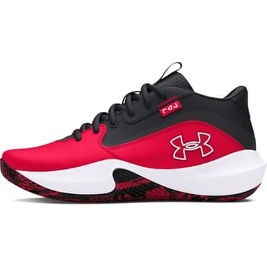 Under Armour Unisex Grade School Lockdown 7, (600) Red/Black/White, 5.5, US