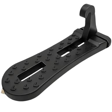 Car Door Step, Universal Foldable Car Door Latch Step - Two Feet Standing, Aluminum with 450lb Capacity, Anti-Slip Surface for Car Roof Access and Roof Racks, Step for SUV/Truck/Sedan Etc, Black