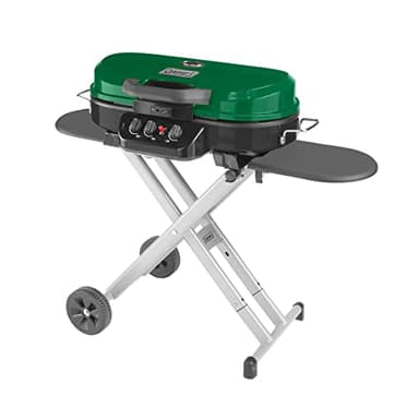 Coleman RoadTrip 285 Portable Stand-Up Propane Grill with 3 Adjustable Burners & Instastart Ignition, 20,000 BTUs of Power for Outdoor Cooking, Camping, Tailgating, Grilling, BBQs, & More