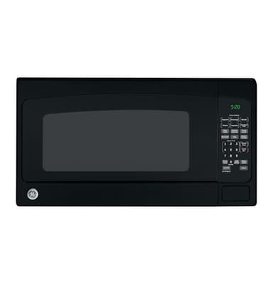 GE Countertop Microwave Oven, 1,200-watt Capacity, 2.0 Cubic Ft., 8 Auto Setting Cooking Settings, Child-Lock Technology, Kitchen Essentials for the Countertop, Dorm Room or Apartment, Black