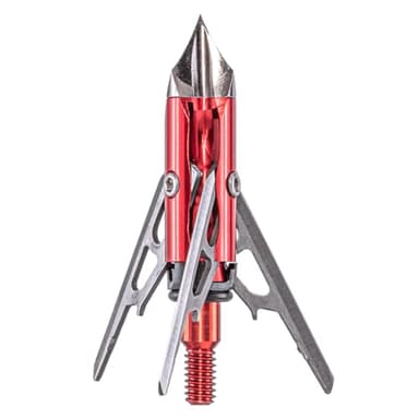 RAGE 3-Blade Chisel Tip SC Mechanical Broadheads 100 Grain Steel Shock Collar USA (3-Pack)