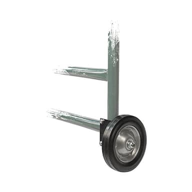Koch 4076213 8" Gate Wheel Pack of 1, Farm Gate Wheel for Tube Fence, 1-5/8" Thru 2" Gate Frames, Prevents Gate Dragging, Black