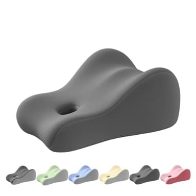KUYOVORA Memory Foam Wedge Pillow Intimacy Couples Pillow, Pregnant Ergonomic Contoured Position Pillow for Sleeping & Reading, Multi-Functional Bed Pillow Back Support Cushion All Grey
