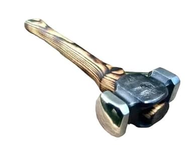 Blacksmith’s 3 lb Rounding Hammer – Double Face Forging Hammer for Metalwork, Blacksmithing & Farrier Use | Hand-Forged Tool for Shaping, Bending & General Smithing