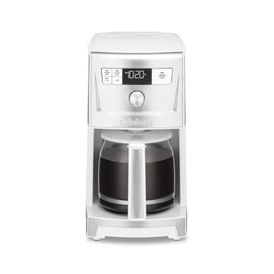 Cuisinart Coffee Maker, 14-Cup PerfecTemp Programmable Coffee Machine Glass Carafe with 1-4 Cup Setting, Brew Strength Control, Brew Pause, and Over Ice Function, White, DCC-3500W