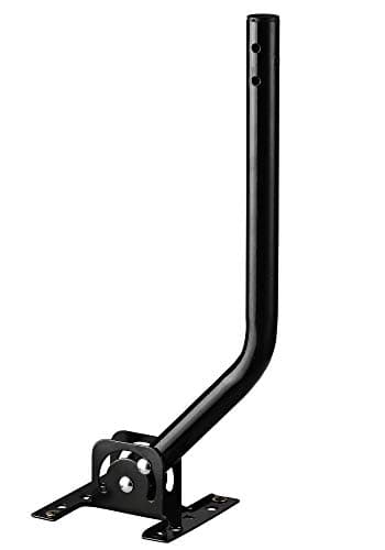 PBD Adjustable Antenna Mounting Pole for Attic or Outdoor Use – Universal Mount Bracket for TV Antenna & Weather Station, Heavy Duty Steel, Weatherproof, Easy Installation, 1" Dia Pole, 16.5" Arm