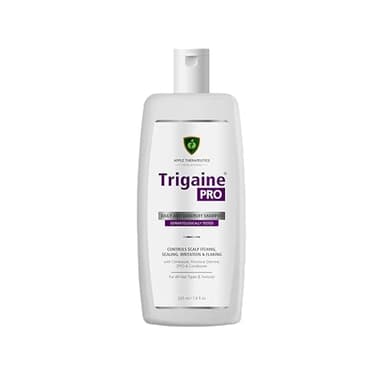 APPLE THERAPEUTICS Trigaine Pro Daily Anti-Dandruff Shampoo 225 ml Dermatologically Tested Reduces Itching, Flaking & Scalp Irritation With Climbazole, Piroctone Olamine & Zpto Salicylic Acid Free