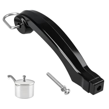 P08-031 Saucepan Handle Replacement (Short) Fits for Farberware 1, 1.5, 2 and 2.5 quart Pan, Pots and Cookware | Durable Pot Replacement parts | Saucepan Handles for Kitchen Cooking with Screw