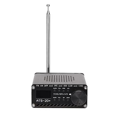 ATS-20 Si4732 Full Band Radio Receiver, FM AM LW SW World Band Receiver with Speaker, Antenna, Aluminum Alloy Case Portable Shortwave Radio Receiver for Outdoor Camping Home