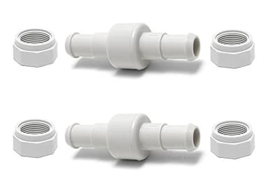 ATIE 280, 380, 180 Pool Cleaner Hose Swivel D20 and Hose Nut D15 Combo Kit Replacement For Zodiac Polaris 280, 380, 180 Pool Cleaners (2 Pack)
