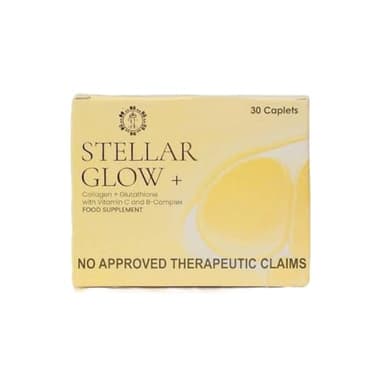 30 Caplets Gorgeous Glow Stellar Glow Plus: Collagen + Glutathione Food Supplement