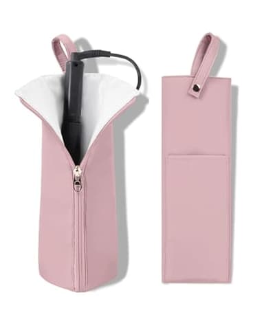 Easy-U Hot Iron Holder & Mat, Heat Resistant Travel Bag for Curling Iron, Flat Iron - Hair Tool Organizer for Home, Travel