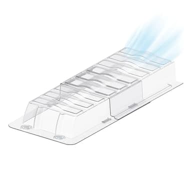 Sideways Vent Extender for Under Furniture, Air Floor Vent Deflector Fits Vents 3" - 6" Wide (1PCS)