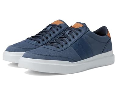 Cole Haan Men's Grandpro Rally Canvas Court 2, Vintage Indigo/Natural Tan/Optic White, 10.5-W US