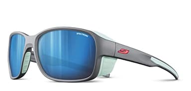 Julbo Monterosa 2 Mountain Sunglasses - Dark Grey/Green Frame - Blue Mirror Lens (Spectron 3)