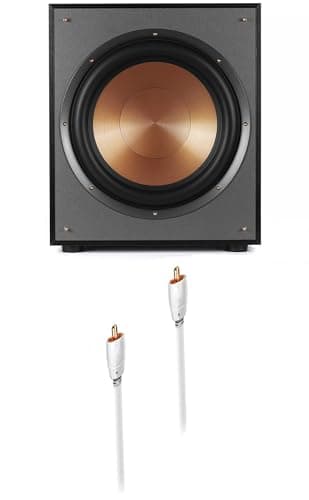 Klipsch R-120SW 200 Watt Subwoofer with a Greyhound 3.0M Subwoofer Cable (2018)