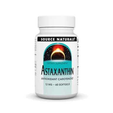 Source Naturals Astaxanthin, Antioxidant Carotenoid, 12mg - 60 Softgels
