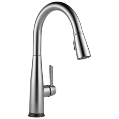 Delta Essa Touchless Kitchen Faucet with Touch Technology, Brushed Nickel Kitchen Sink Faucet with Pull Down Sprayer, Single Hole, Arctic Stainless 9113TL-AR-DST
