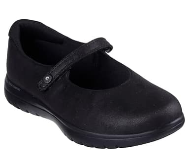Skechers Women's On-The-Go Flex - Whisper Mary Jane, Black/Black, 9