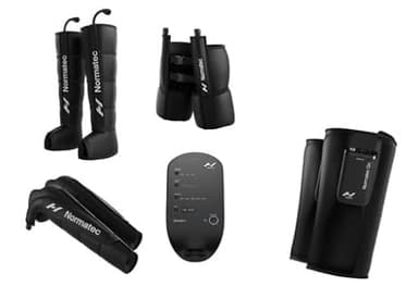 Hyperice Normatec 3 Full Body Standard Legs + HIPS + Arms Dynamic Compression Massage- Normatec Go Calf Recovery System Targeted Relief for Pain and Inflammation