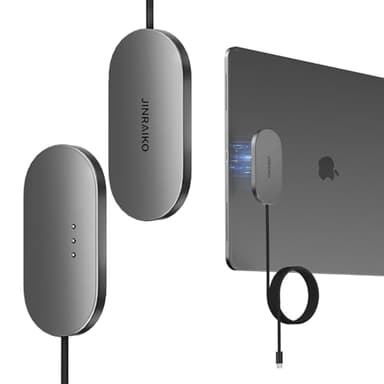 JINRAIKO Magnetic Wireless Charger for iPad Pro 12.9 (3rd/4th/5th/6th) & iPad Air 13 (M2/M3) ONLY, 18W Fast Charging Smart Connector Charger, Wireless Charging Pad with 6.56ft USB-C Cable