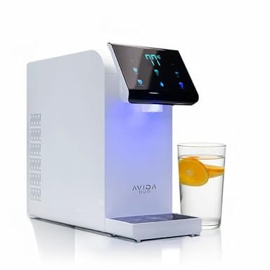 Avida H2O Ultra Instant Hot & Cold Water Dispenser - Bottleless Water Dispenser Countertop, Full Installation Kit, Quiet Multi-Stage Filtration + UV Sterilization - White