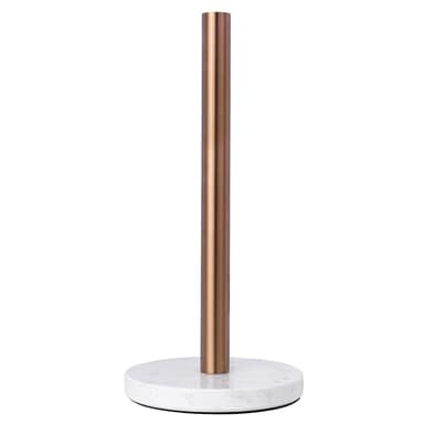 LUTAVOY Marble Paper Towel Holder Copper Plated Paper Towel Holder with Marble Base (KZ33 - Bronze)