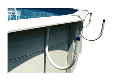 Sun2Solar Solar Pocket Cover Holder 5-Piece Set | U-Shaped Hooks Keep Solar Blankets Off The Ground | Easy Storage & Retrieval | for Steel-Wall Above-Ground Swimming Pools (Stationary/Non-Swivel)