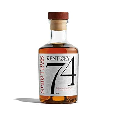 SPIRITLESS Kentucky 74 Non-Alcoholic Bourbon Whiskey Spirit, Distilled Ingredient for Cocktails, Made in Kentucky with Real American Oak, 375ml Bottle