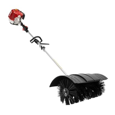 Gas Handheld Sweeper, 52cc 2Stroke 2.3HP Engine Power Snow Sweeping Broom Driveway Turf Lawns Artificial Grass Power Brush Lawn Sweeper Cleaner Tools