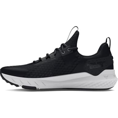 Under Armour Men's Project Rock Blood Sweat Respect 4, (001) Black/Castlerock/White, 11.5, US