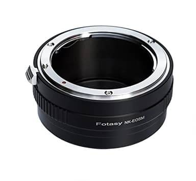 Fotasy Nikkor F Mount Lens to Cannon EF-M Adapter, NK F Mount EFM, EFM NK Adapter, Compatible with Canon EF M Mount Mirrorless Cameras EOS M M2 M3 M5 M6 M6 Mark II M10 M50 M100 M200 M200