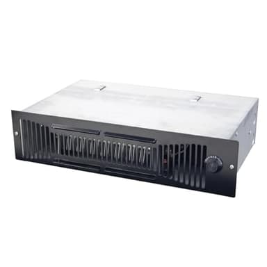 Qmark QTS1500T Toe Kick Heater for Basements, Bathrooms, Offices, and Tight Spaces, 1500 Watt, 120 Volt, Black